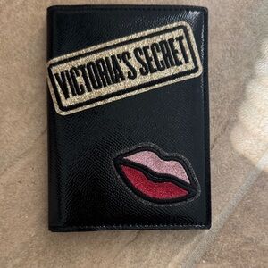 Victoria's Secret Black Holder with Pink Lips